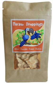 macaw droppings with background